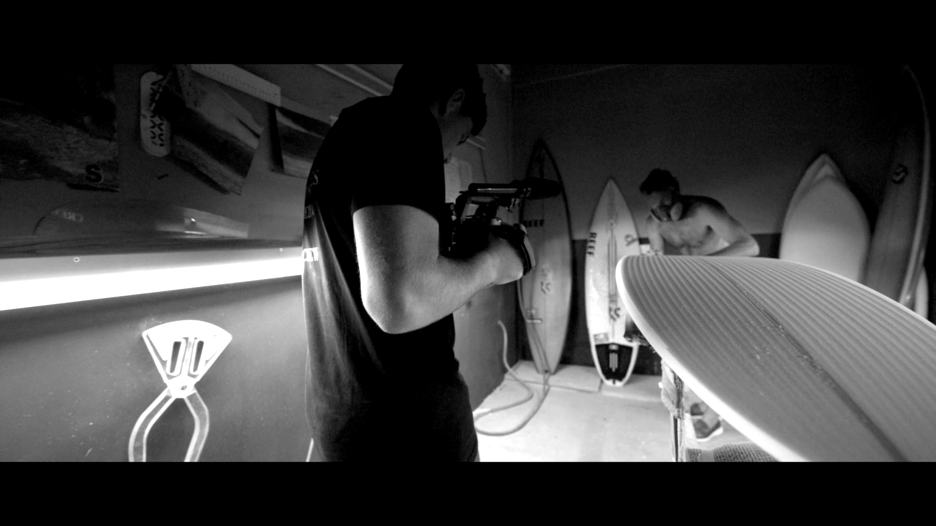 The Eight Frames crew behind the camera